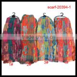2014 lady colorful flower bouncy scarf
