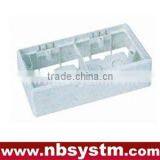 Desktop Box, French Type, Dual Hole. Size:80x151x45mm