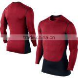 2014 Best Price Wholesale Fitness Clothing Compression Wear With Long Sleeve thumbnail-1
