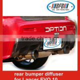 rear bumper diffuser for Lancer EVO 10 carbon auto parts rear bumper protector