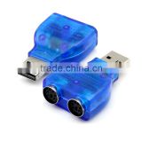 usb adapter double ps2 female to usb male converter for mouse keyboard adapter