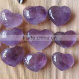 New Arrived Pretty Amethyst Heart Quartz Crystal Stone Hearts for Gift