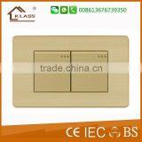 Gold Supplier Kuwait Market Aluminum Material 2gang 1 Way Light Switch 110V thumbnail-1