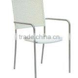 Outdoor stainless steel wicker chair