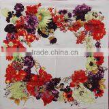 Square Scarf 100%Silk With 4Colors Multiple Printing thumbnail-1