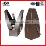 Leather Foldable Wine Box for Wine Packaging
