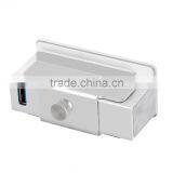 Premium 4 Port Usb 3.0 Hub for LCD Display, Shelves or Desks That is 1" Thick or Less [sliver] thumbnail-2