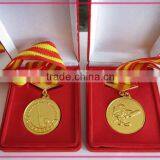 Gold Baseball Medals With Velvet Packing Box thumbnail-1