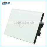 AU/US Standard 1 Gang White Color Toughened Glass Panel Touch Switch