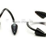 316L Anodized Cone Ball Spiral Twister Piercing Jewelry thumbnail-1