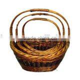 3 Set Willow Basket With Handle Made in China