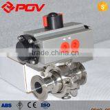 Food Grade Flange Sanitary Pneumatic Ball Valve Dn50 thumbnail-6