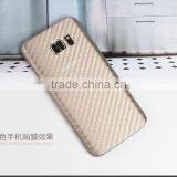 Durable 3D Anti-fingerprint Clear Carbon Fiber Back Film Screen Protector Protective Guard For Samsung Galaxy S7 Edge Vynil thumbnail-5