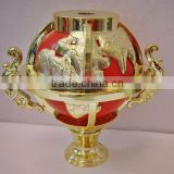 Golden horn cup for trophy