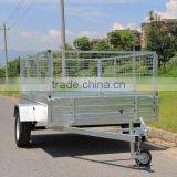 2016 CE Approved Hot Dipped Galvanized Box Trailer With Mesh Cage