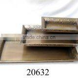 Durable Square Wrought Iron Serving Tray - 20632