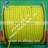 3-Strand Twisted Yellow Polypropylene Rope thumbnail-1