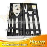 7pcs Stainless Steel Handle BBQ Tool Set With Aluminum Case thumbnail-1