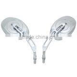 Motorcycle Chrome Side Rear View Mirrors For Honda Suzuki Kawasaki Chopper New thumbnail-3
