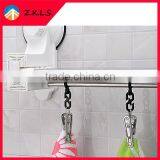 Foldable Stainless Steel Bathroom Towel Shelf Rack thumbnail-3