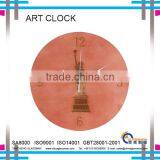 New!Art Clock With Wooden Frame thumbnail-2
