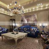 Italy Innovative Style Individual Character and Fashionable Chesterfild Bright Blue Sofa Set thumbnail-5