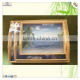 Wholesale S/3 Mini Craft Serving Wooden Trays Pallet Coaster thumbnail-6