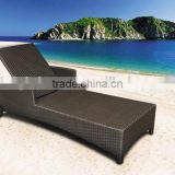 Adjustable Outdoor Rattan Day Bed Pool Side Wikcer Sun Lounger