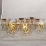 Painted Gold Color Liquor Decanter thumbnail-3