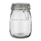 Clear Food Grade Glass Jar With Lid thumbnail-5