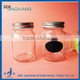 120ml Baby Use Glass Mason Jar for Ejuice With Black Frosted and Tin Lid thumbnail-1