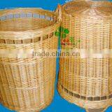 Latested New Design Wicker Laundry Basket With Lid and Fabric Liner thumbnail-1