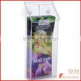 Clear Acrylic Out Door Brochure Holder With Snapping Lid, Window Mount,Wall Mount, Suction Cups Included thumbnail-1