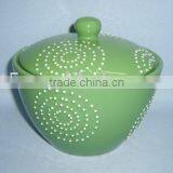 Stoneware Lidded Crock