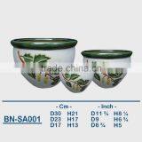 Vietnamese Ceramic Hand Carved Indoor Pot/ Indoor Planter BN-SA001 thumbnail-1