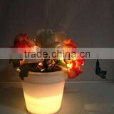 Cheap Home Decoration Plastic PE Solar Led Light Garden Flower Pot thumbnail-2