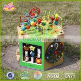 2017 New Fashion 5 in 1 Baby Wooden Activity Cube Toddlers Best Design Wooden Activity Cube Kids Wooden Activity Cube W11B088 thumbnail-6