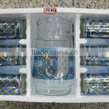 JK016 7pcs Glass Drinking Set With Deco thumbnail-2