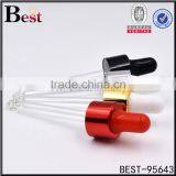 18mm Size Glass Dropper Pipette With Colored Aluminum Cap thumbnail-1