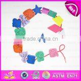 2015 Wholesale Novelty Kids Wooden Threading Toy,Creative Children Wooden Toy Threading,Wooden Threading Educational Toy W11E040 thumbnail-1