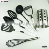 32017 7PCS NYLON KITCHEN TOOLS WITH S/S STAND