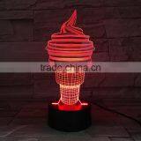 UCHOME 3d Light Model Ice Cream 3d Illusion Table Lighting Lamp thumbnail-1