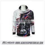 100% Polyester Sublimation Sportswear Single Custom Hoodies thumbnail-6