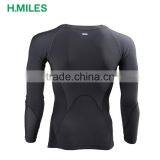 Basic Long Sleeve Plain Tights T-Shirt Wholesale Gym Sport Fitness Wear Compression Shirts Men thumbnail-2