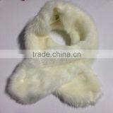 Fashion Winter Knitted Factory Produce Knit Fake Fur Scarf thumbnail-1