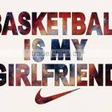 Basketball Is My Girlfriend Custom Design Heat Transfer Screen Printing for Shirts thumbnail-1
