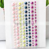 Wholesale Craft Gem Stickers Custom Design Pearl Sticker Rhinestone With Glue Sticker thumbnail-1