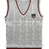 Children Sweater Knit Vest Vest Waistcoat Male Child Sweater Woolen Design Knitted Machine Price Sleeveless Sweater thumbnail-5