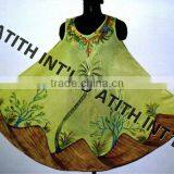 RAYON CREPE UMBRELLA DRESS