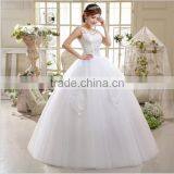 Hot Sale Fashion Lace Embroidered Wedding Dress Waist Section Fluffy Skirt Wedding Bride Dress Wholesale thumbnail-2